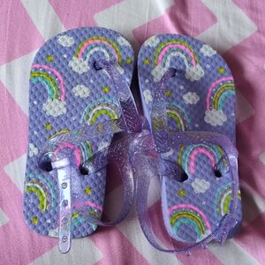 Kids Rainbow Sandals - Purple